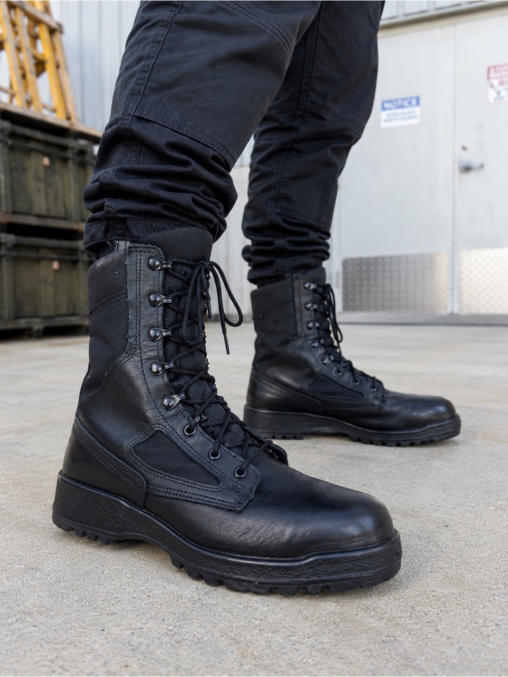 Belleville 300 TRP ST Tactical Combat Boots Mens 9R Black Steel Toe EH USA